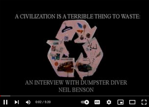An interview with found object artist Neil Benson, a founding member of the Philadelphia-based found object art collective The Dumpster Divers, on the importance of recycling to sustainable development.