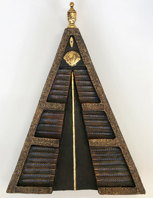 Carol Cole's work The Upward Path, is in the Landform exhibit, curated by Abbey McClain and Leslie Shaffer