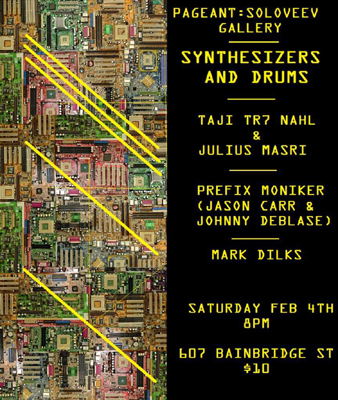 Dumpster Diver Taji Ra’oof Nahl will perform on Feburay 4th